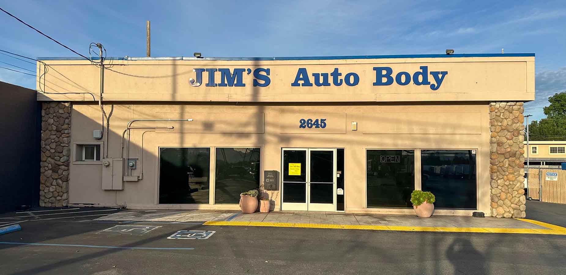 Jim's Auto Body Walnut Creek Collision Center - Front of Shop exterior